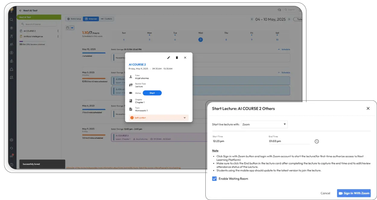 Live & Recorded Online Classes